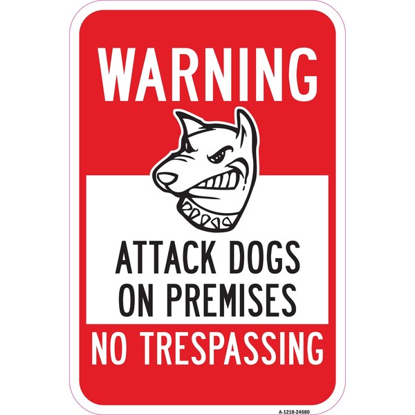 Signmission Safety Sign, 12 in Height, Aluminum, 24680 A-1218-24680 - main